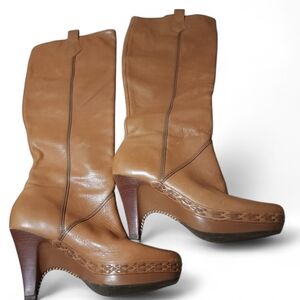 Cole Haan Vintage Unworn Caramel Leather Women's Boots 7
